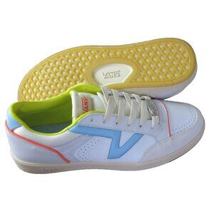 Vans Men's Lowland Cc Jmp Serio Collection White Blue Leather Shoes Size 11.5